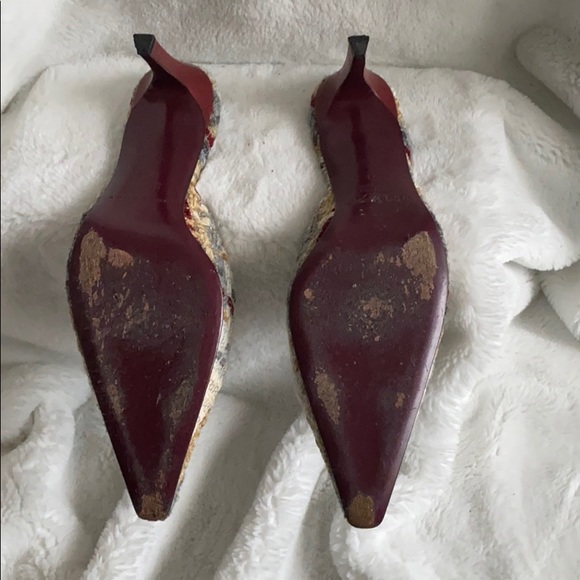 Burberry Tweed Pointed Toe Mule - Picture 5 of 5